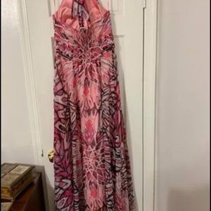 NEW Halter White House Black Market Long Dress